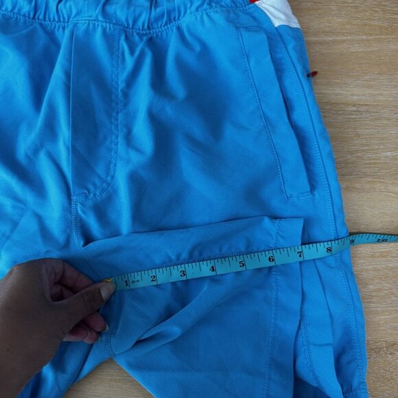Birddogs Shorts Mens Medium Blue Red Performance Pockets Zipper Athletic Gym - Picture 13 of 13